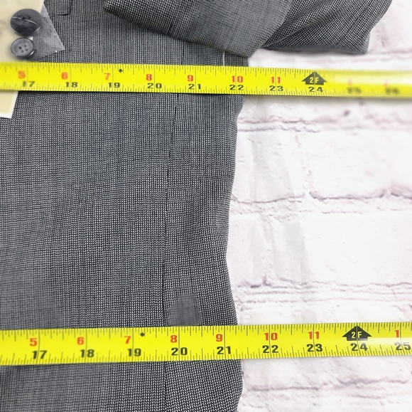 Cosani Men's 44L Black Wool Mini Herringbone Single Breasted Sports Jacket NEW - Picture 11 of 16